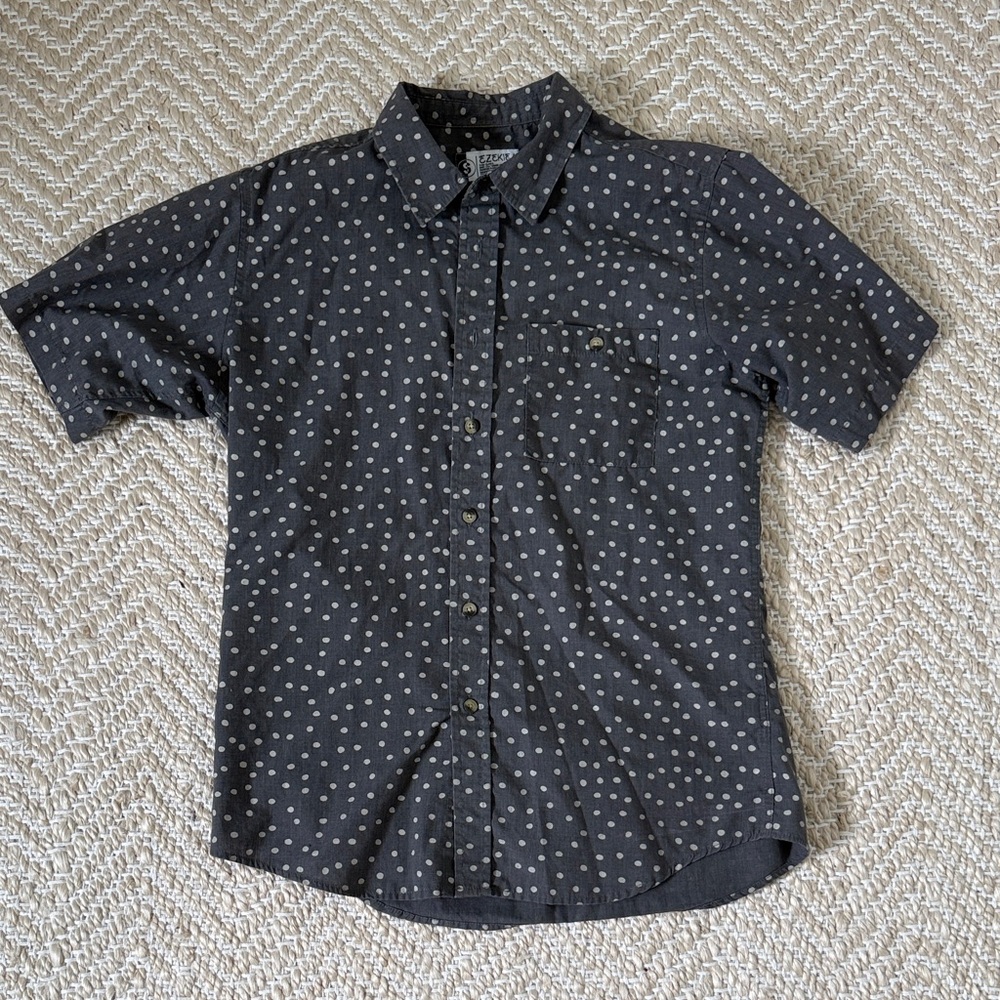 Ezekiel Button down Polka Dot Short Sleeve Shirt